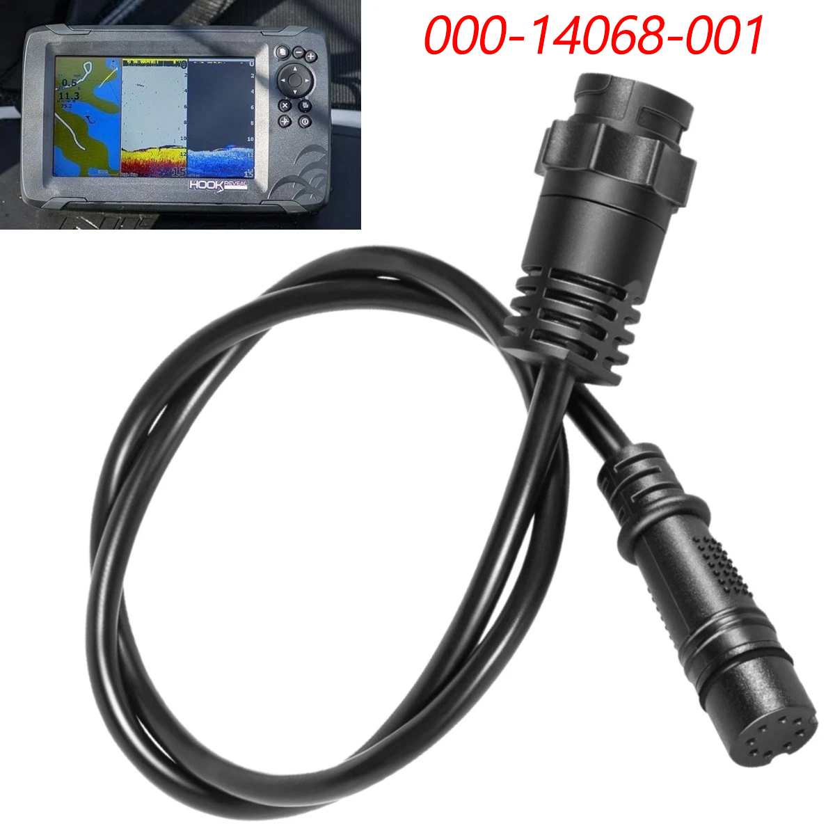 Fish Finder Lowrance Hook - TM 000-14068-001 7-Pin Transducer to Fishfinder