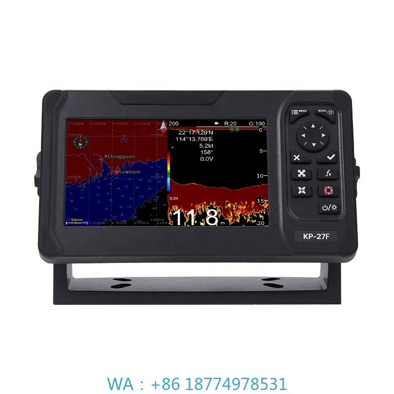 Fish Finder Sonar Gps 7 Inch - Fish with Navigator Fish Echo SounderKP-27F