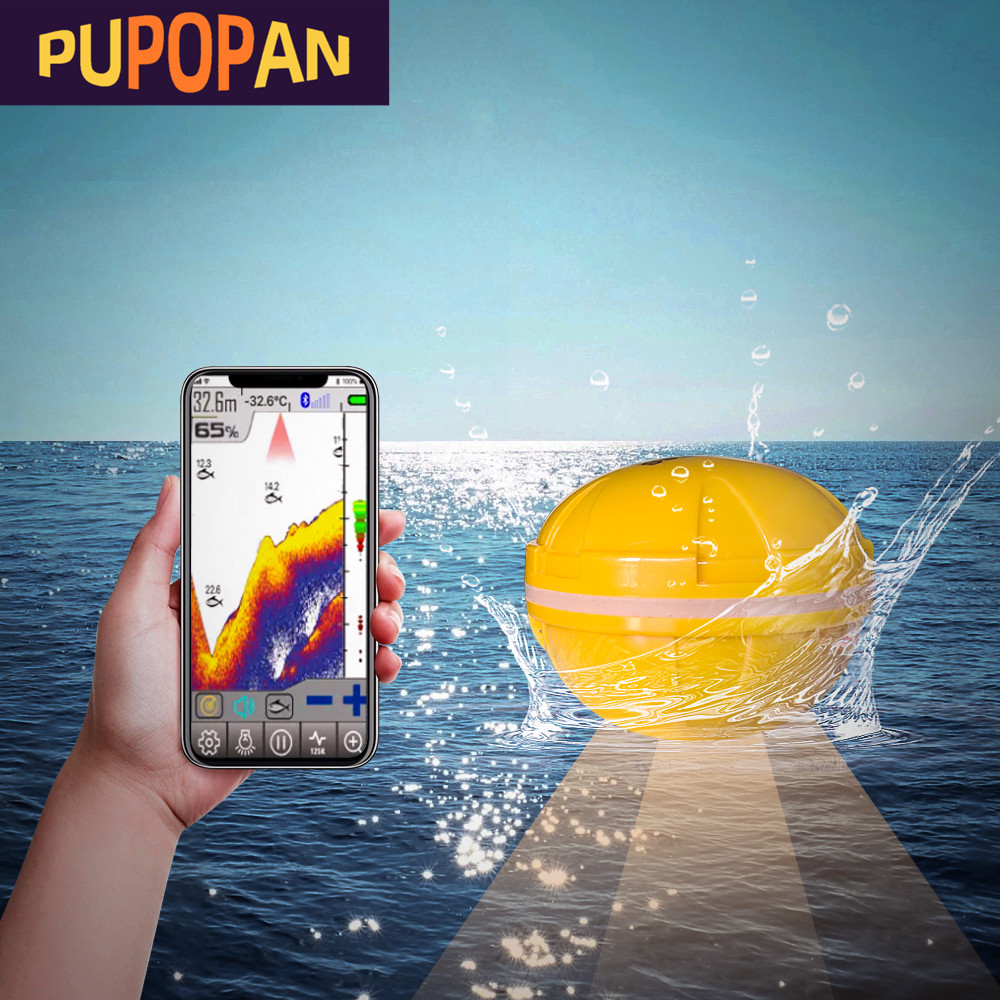 Fish Finder Ice Fishing - PUPOPAN 100M Brand New Smart Phone