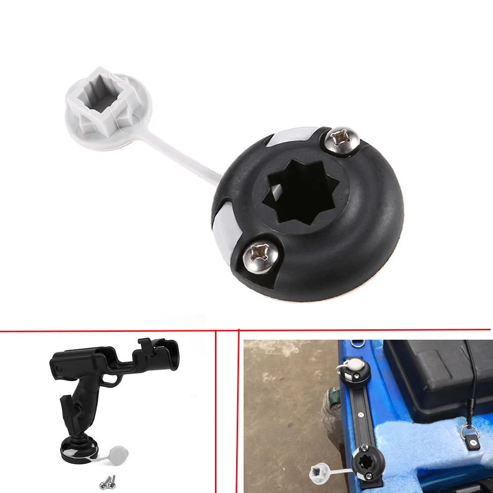 Fish Finder Transducer Mount - Durable Nylon Canoe Kayak Star Mount