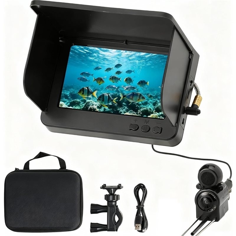 Fish Finder Kayak Portable - HOTB72A Underwater Fishing Camera 220° Wide-Angle