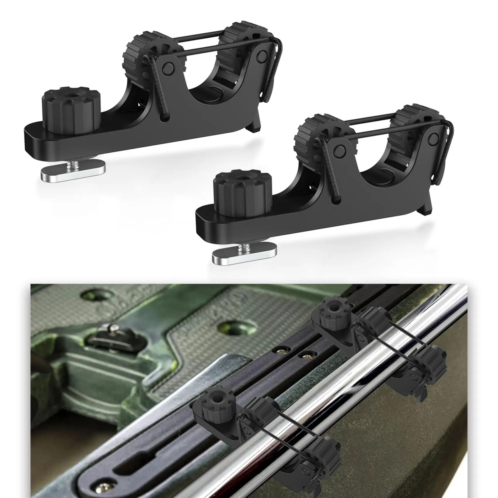 Fish Finder Transducer Mount - Kayak Paddle Holder Track Mount, Rail
