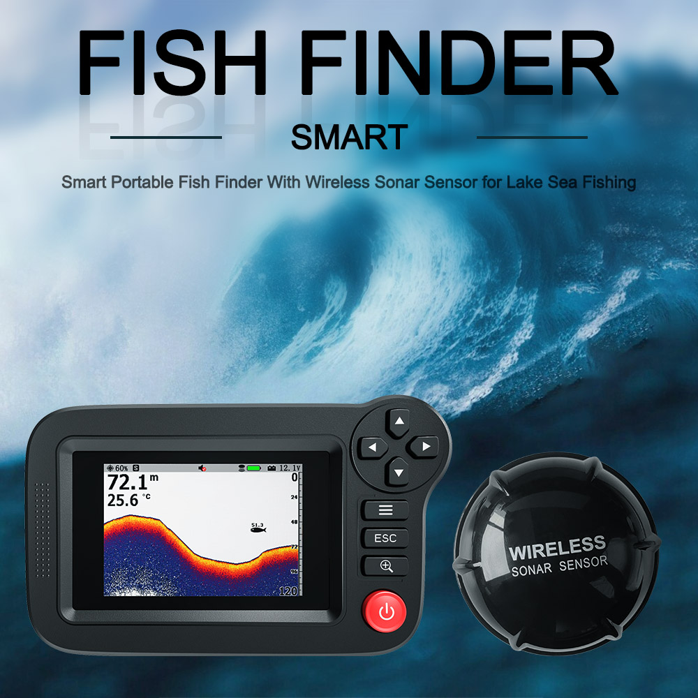 Smart Fish Finder - Portable F - Fish Finder Ice Fishing ulasan dan harga