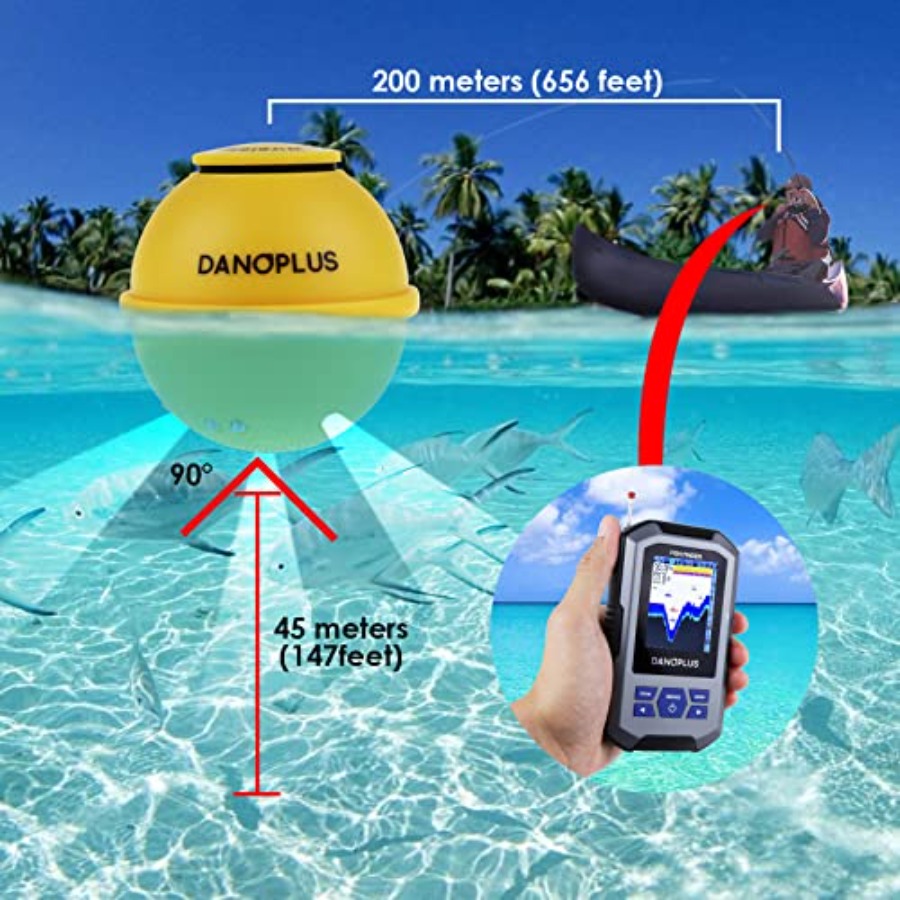 Portable fish finder for boats - Fish Finder Castable Wireless ulasan dan harga