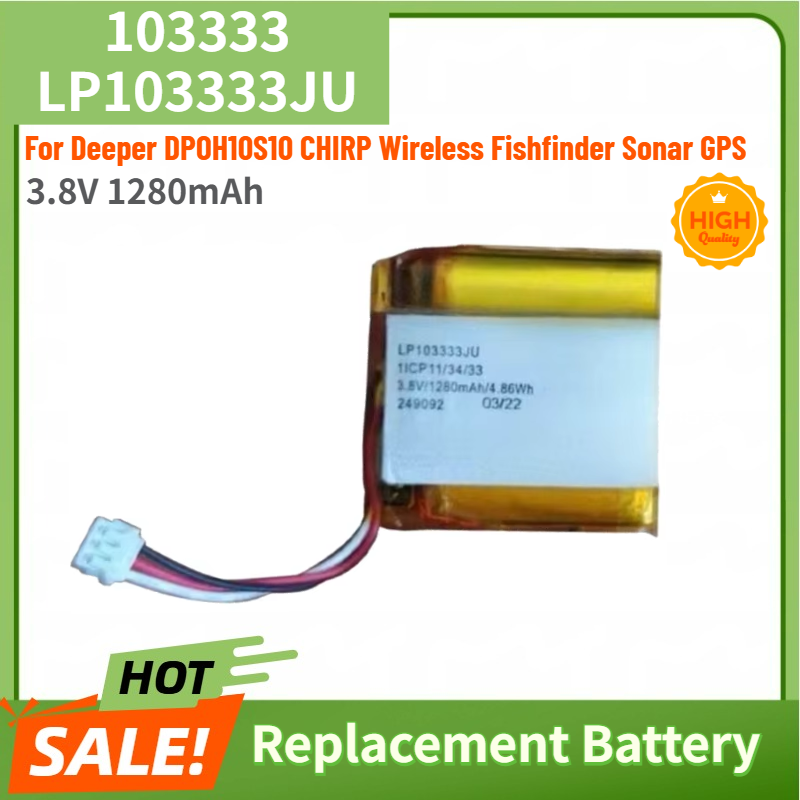 3.8V 1280mAh Li-Polymer Batter - Chirp Sonar Fish Finder ulasan dan harga