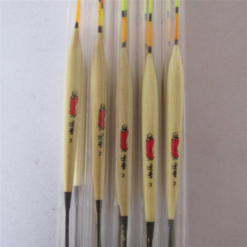 5Pcs/lot Fishing Floats Wood B - Fish Finder Ice Fishing ulasan dan harga