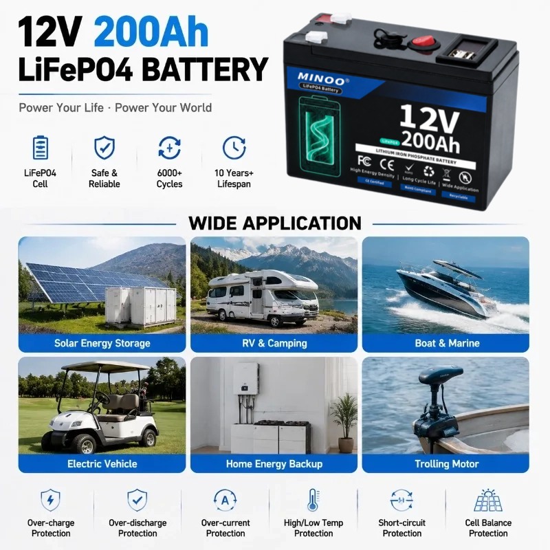 12V 180Ah LiFePO4 Solar Batter - Fish Finder Battery 12V ulasan dan harga