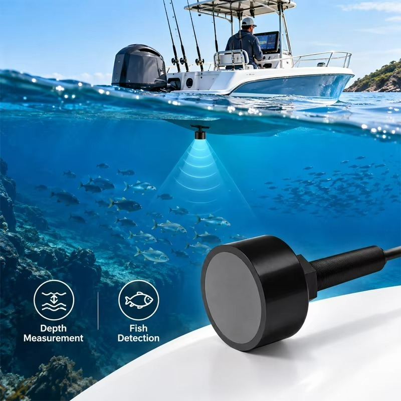 50KHz/200kHz Dual-Frequency Ul - Fish Finder Transducer 200Khz ulasan dan harga