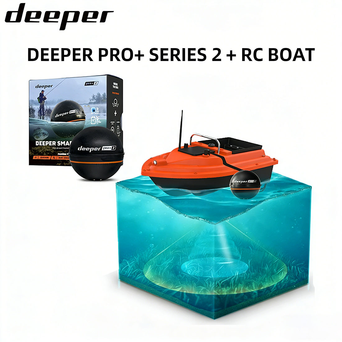 DEEPER Smart Sonar Chirp+3 + R - Chirp Sonar Fish Finder ulasan dan harga