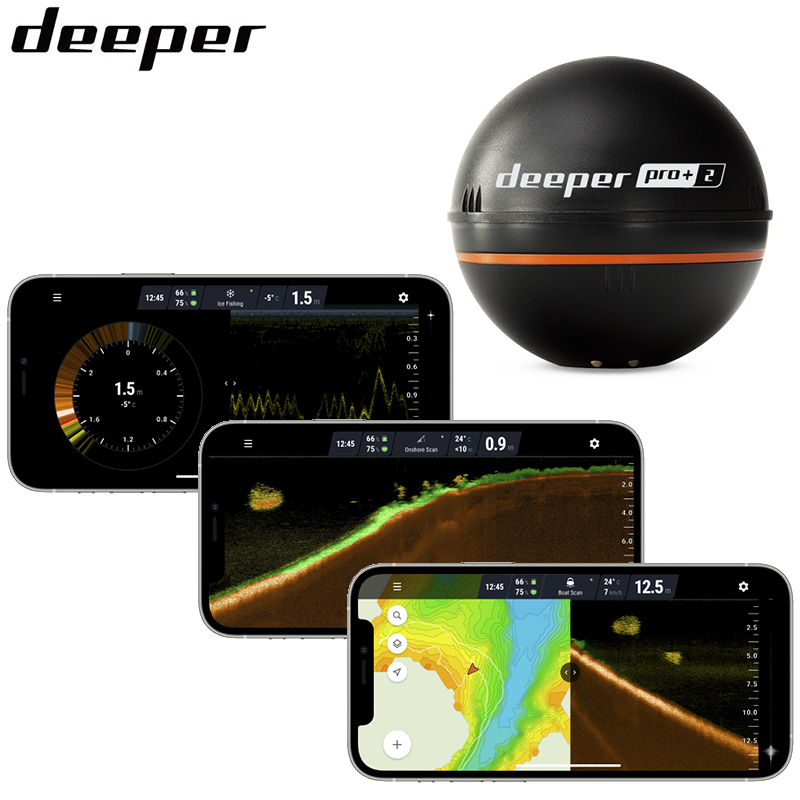 DEEPER Smart Sonar Chirp+3 + R - Chirp Sonar Fish Finder ulasan dan harga