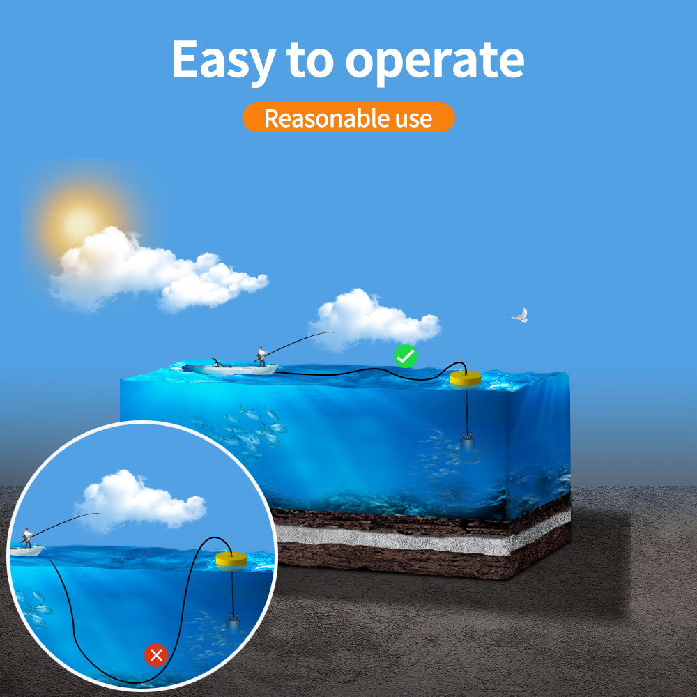 PUPOPAN Portable Handheld Fish - Fish Finder Transducer 200Khz ulasan dan harga