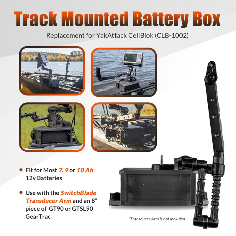 Track Mounted Battery Box for  - Fish Finder Transducer Mount ulasan dan harga