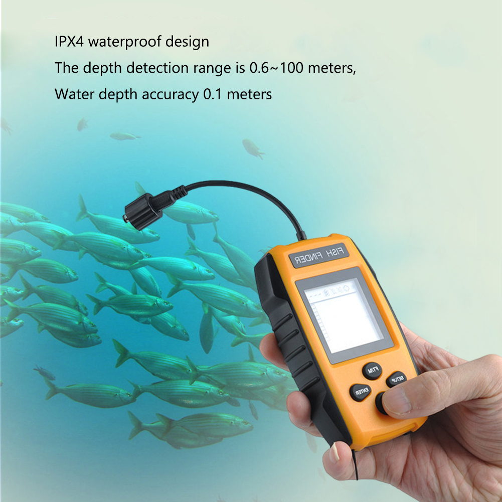 100M Sonar Fish Finders 45 Deg - Fish Finder Transducer 200Khz ulasan dan harga